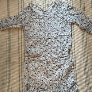 Soft Joie Black and White Ruched Sequin Dress